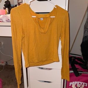 urban planet long sleeve crop top